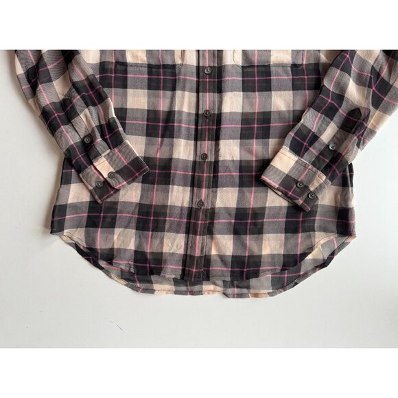 EQUIPMENT Slim Signature Plaid Check 100% Silk Chiffon Button Up Shirt, Size S - Picture 8 of 15